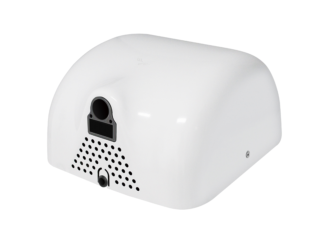 Håndtørker - Wimpel Race 1500W IPX1 hvit bunn venstre